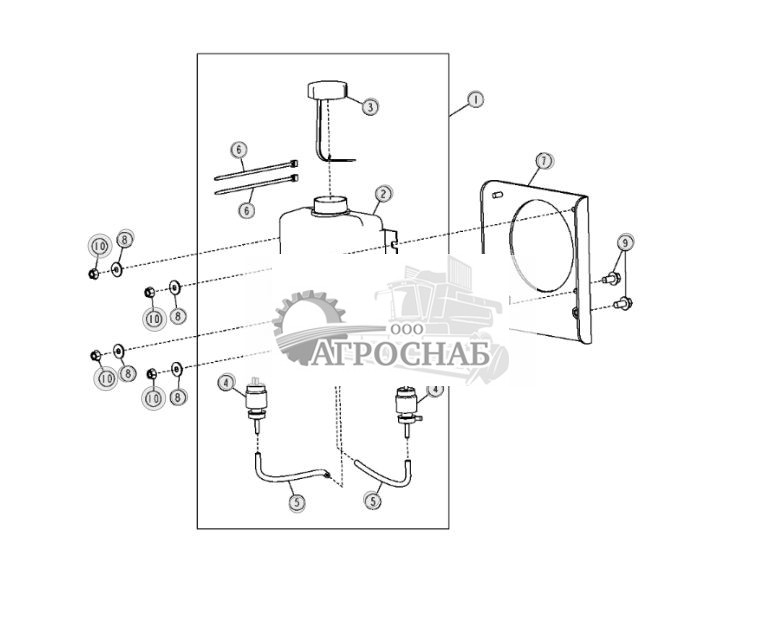 Бак омывателя стеклоочистителя - ST10646 340.jpg